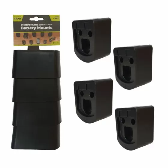 Ryobi 18v Battery Mounts (4 Pack)