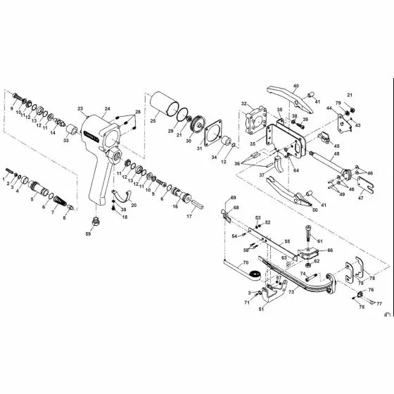 Bostitch SC443 Spare Parts List