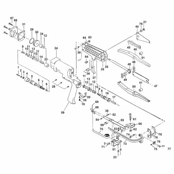 Bostitch SC44LWXE Spare Parts List