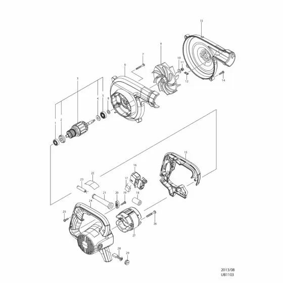 Buy A Makita UB1103 SWTICH TG813AB-1 UB1101 651298-8 Spare Part and Fix Your Blower Today