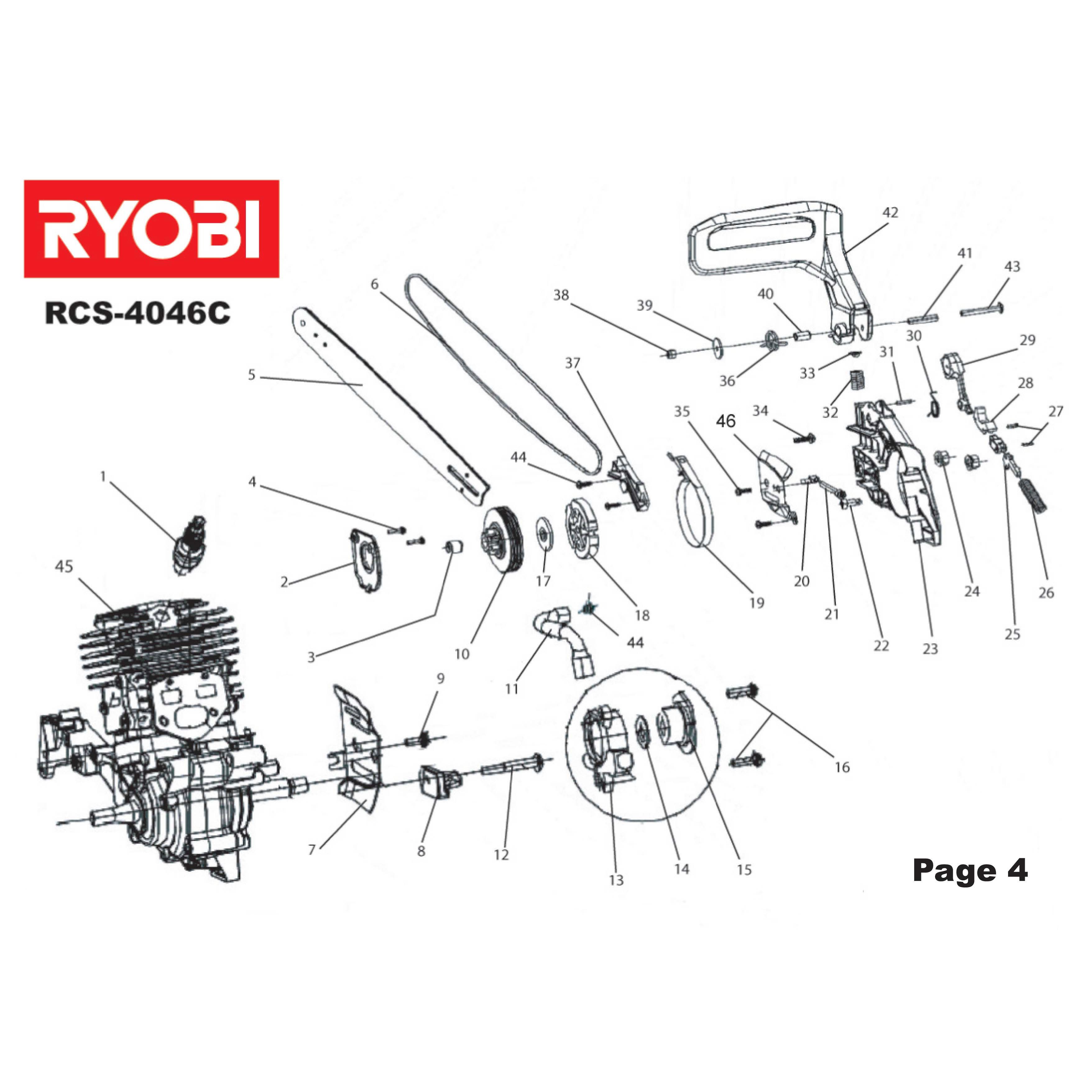 Buy A Ryobi Rcs4046c Spare Part