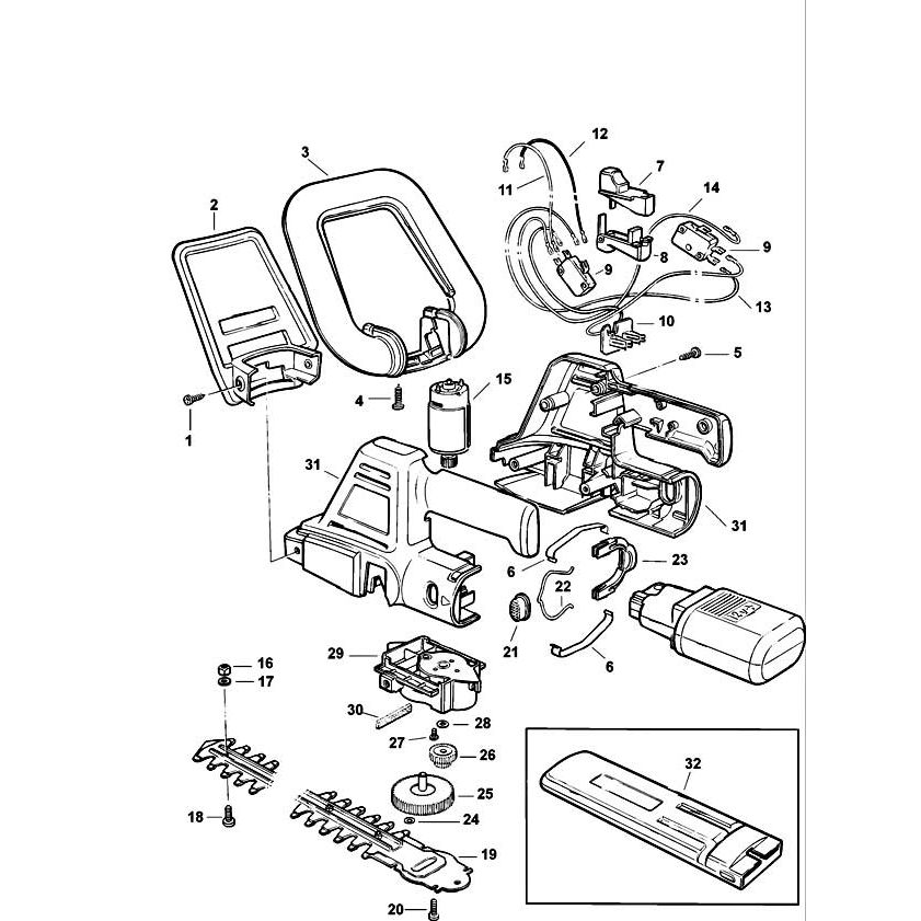 Buy A Black Decker GTC380 Discontinued 000000 00 Spare Part Tye 1