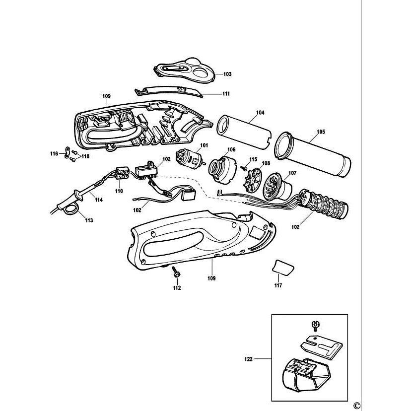 Black Decker KX1682 Spare Parts List Type 2