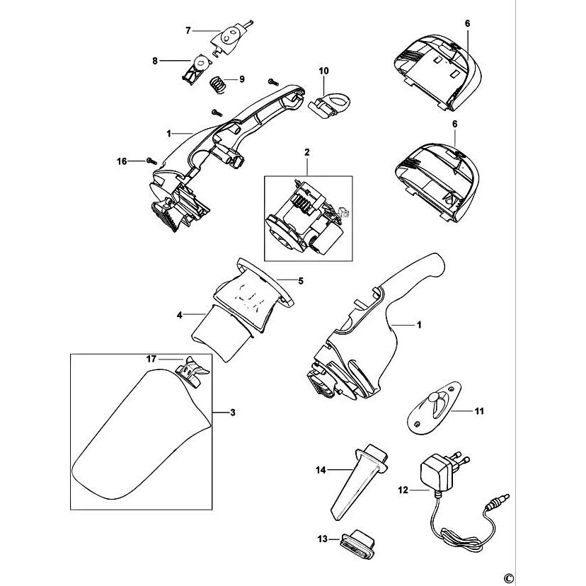 Black Decker V4899 Spare Parts List Type H1