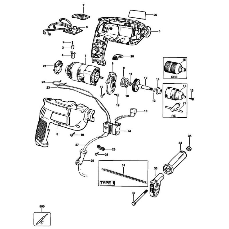 Buy A Black Decker KD355CRE Spare part or Replacement part for