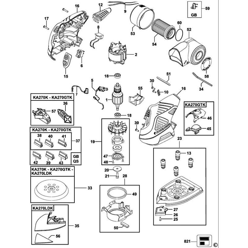 Buy A Black Decker KA272 Spare part or Replacement part for Your