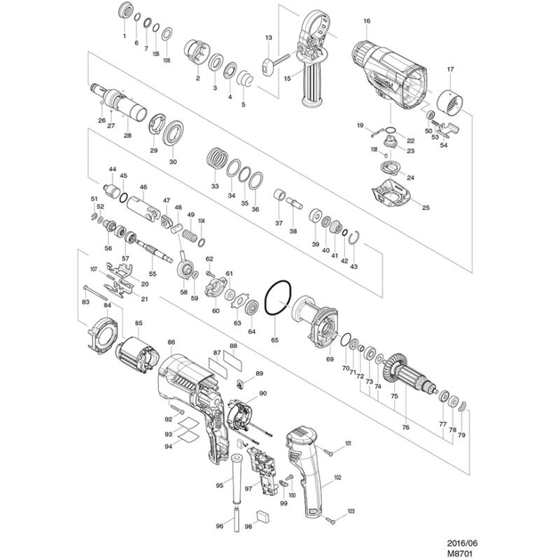 Makita discount hr2630 diagram