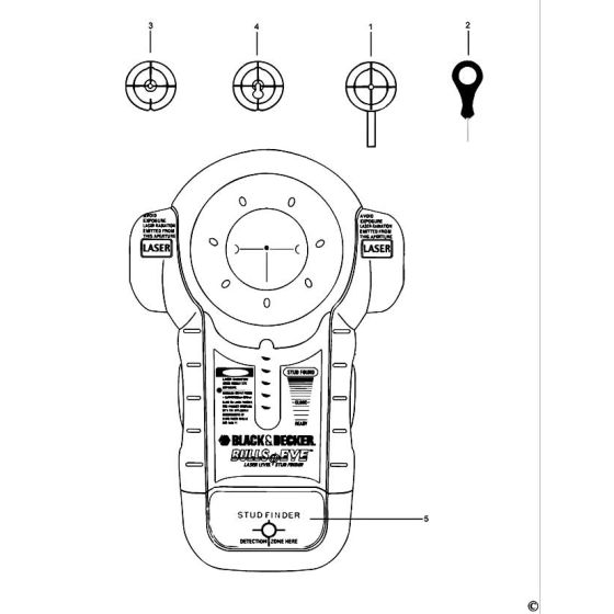 Black Decker BDM100 Spare Parts List Type 1