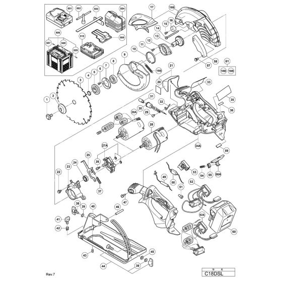 hitachi saw parts