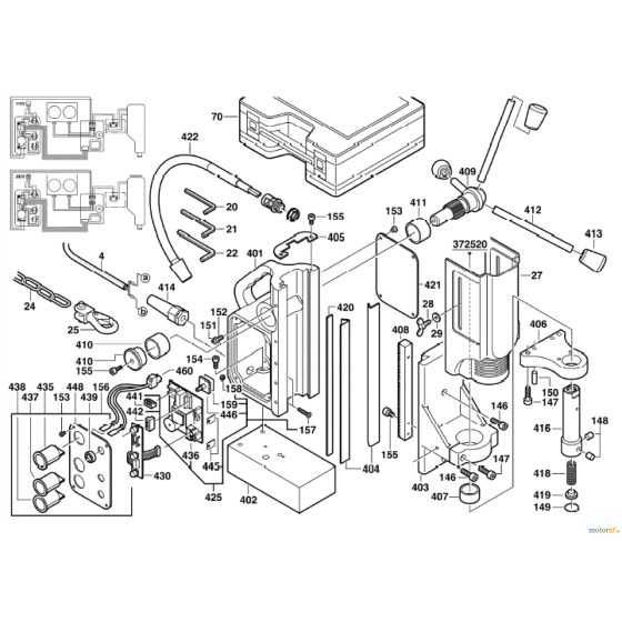 Milwaukee MDE42 SWITCH ON-OFF 4931380043 Spare Part