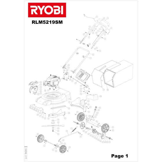 Ryobi 190cc online lawn mower