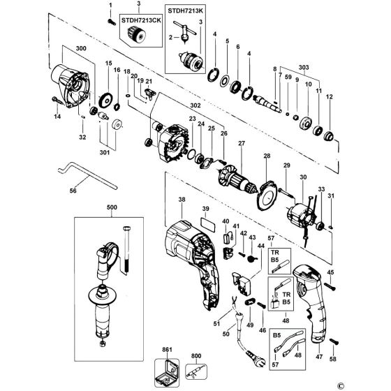 Buy A Stanley STDH7213 Spare part or Replacement part for Your HAMMER ...