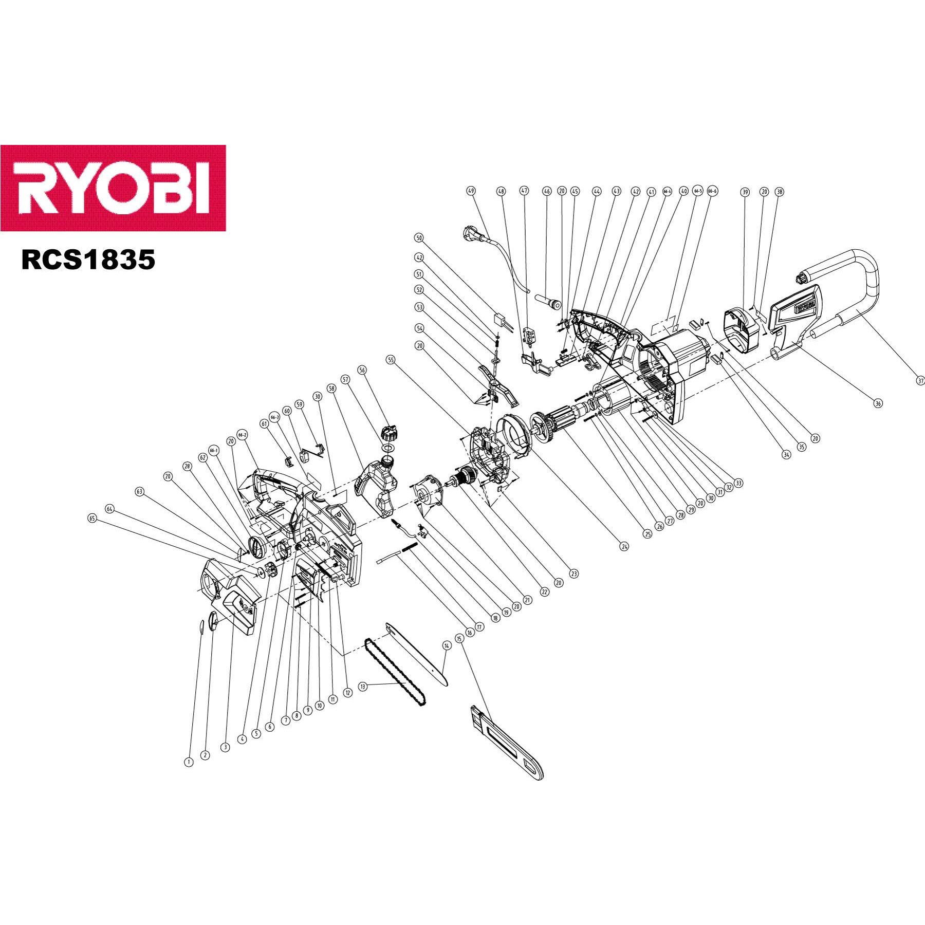 Buy A Ryobi Rcs18352c Plate 5131015860 Spare Part Type 5133001216
