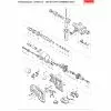 Makita DHR241 HOUSING SET BHR241 188577-6 Spare Part