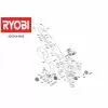 Ryobi RLM46175SL KNOB 5131035850 Spare Part Serial No: 4000444988