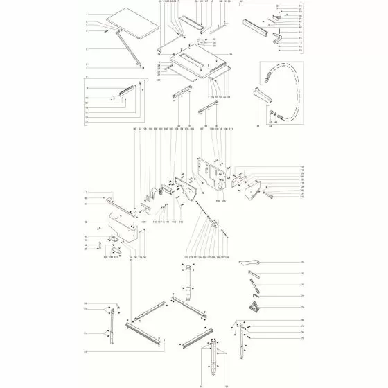 Metabo CIRCULAR SAW BENCH TK TKHS 315 E HW / 010031500110 KEY 1492102829 Spare Part Type: 