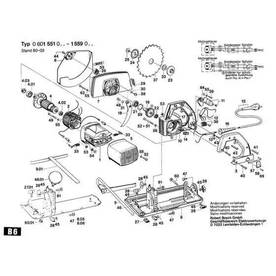 Bosch 0601553015 Spare Parts List