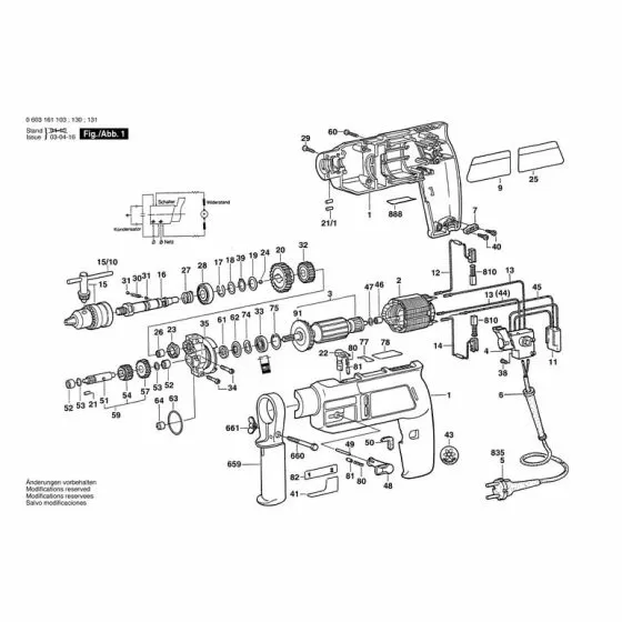 Bosch CSB 460-2 RATCHET CAP 2600590006 Spare Part Type: 603161103