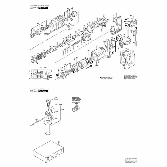 Bosch GBH 4 DFE CARRYING CASE 2605438389 Spare Part Type: 611236765