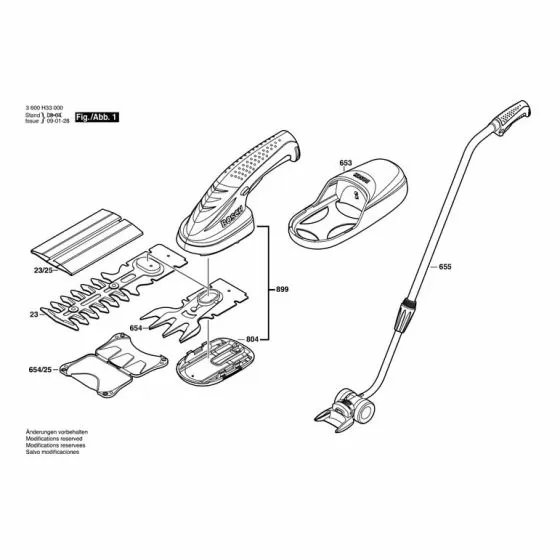 Bosch ISIO CHARGER 2607225643 Spare Part Type: 3600H33001