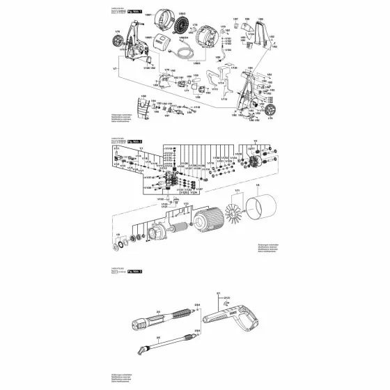 Bosch AQUATAK CLIC 135 MOTOR BASE F016F04112 Spare Part Type: 3600H79270
