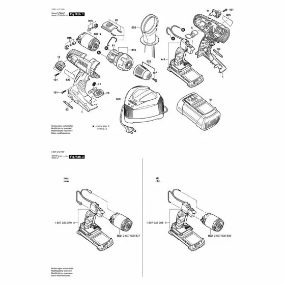 Bosch GSR 36 V-LI COUNTERSUNK-HEAD SCREW M 6x23 2603421229 Spare Part Type: 3601J12100