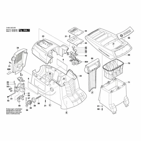 Bosch AXT 25 TC Guide-Plate 2609004916 Spare Part Type: 3 600 H03 300