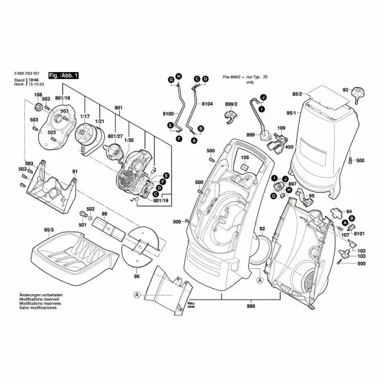 Bosch AXT RAPID 2000 Actuator F016L64737 Spare Part Type: 3 600 H53 501