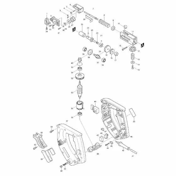 Makita 6830 PLATE 6830/6831DW 344308-5 Spare Part