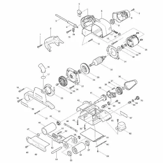 Makita 9403 HEX NUT M12-19 L.THR 9403 252087-0 Spare Part