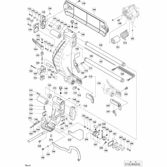 Hitachi C12LSH PLATE (B) 324377 Spare Part