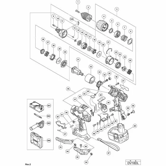 Hitachi DV18DL STRAP (BLACK) 306952 Spare Part