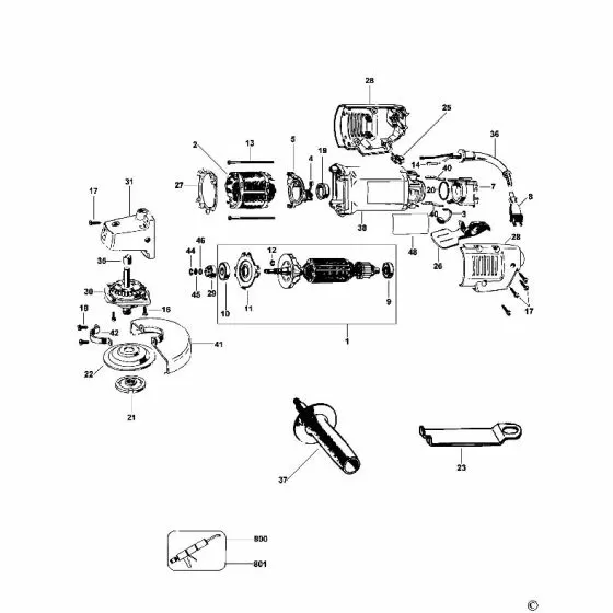 Dewalt DW402 RING 449899-05 Spare Part Type 1