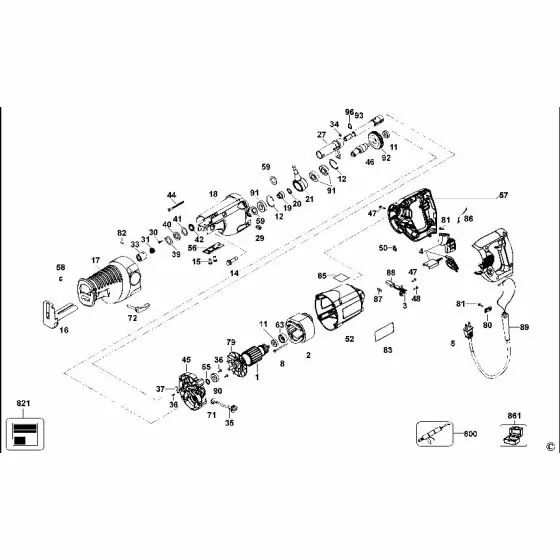 Dewalt DW311 Not Available 865321 Spare Part Type 2