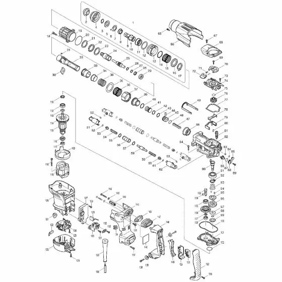 Makita HR3210FCT CHANGE COVER HR3210 450258-5 Spare Part