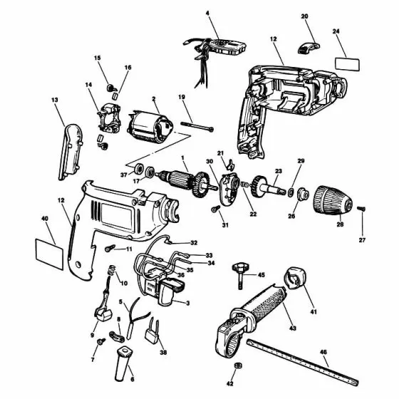 Black & Decker KD578CTL SCREW NO.6 X 12.7 821057 Spare Part Type: 1