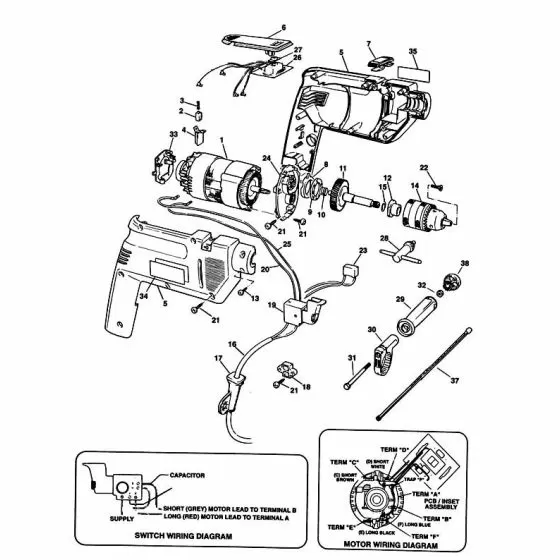 Buy A Black Decker D154R Spare part or Replacement part for