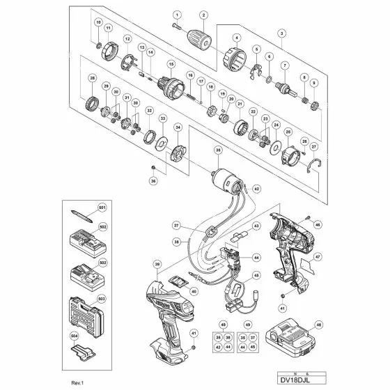 Hitachi DV18DJL WASHER (A) 312704 Spare Part