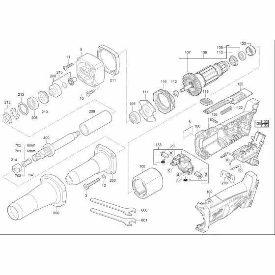 Milwaukee HD28 SG / 0 Spare Parts List