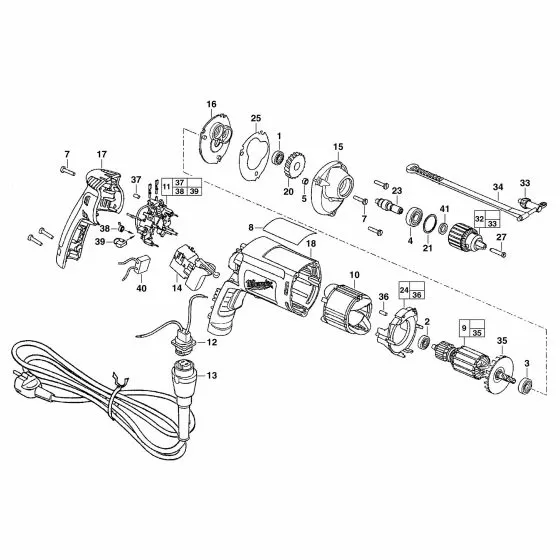 Milwaukee HDE6RQ NAME PLATE 4931416503 Spare Part