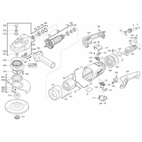 Milwaukee AGVM 24 NUT 4931329494 Spare Part Serial No: 4000402650