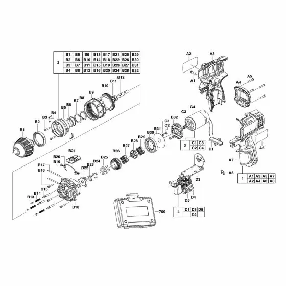 Buy A AEG BS12C2 Spare part or Replacement part for Your Cordless Screwdriver and Fix Your Machine Today