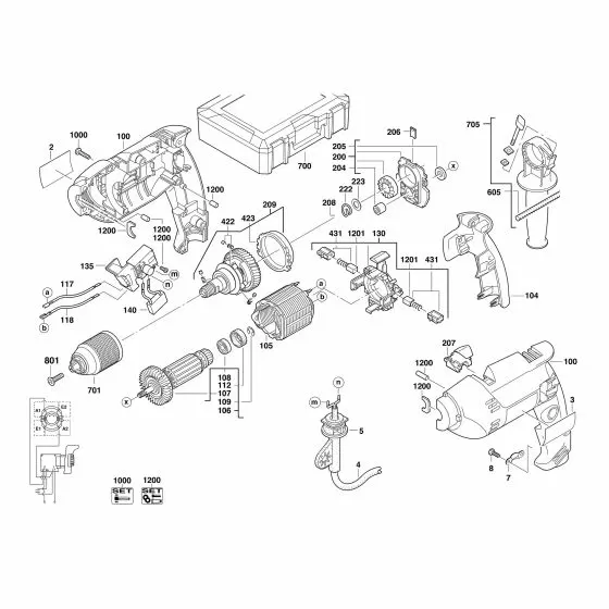 Milwaukee PDE 13 RX FELT WASHER 4931357000 Spare Part Serial No: 4000415276