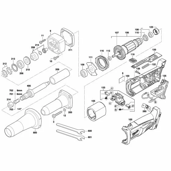 Milwaukee HD28 SG / 0 ELECTRIC FIELD 4931392390 Spare Part