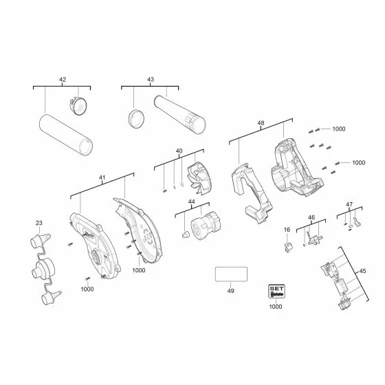 Buy A Milwaukee M18 BBL Spare part or Replacement part for Your Cordless Blower and Fix Your Machine Today