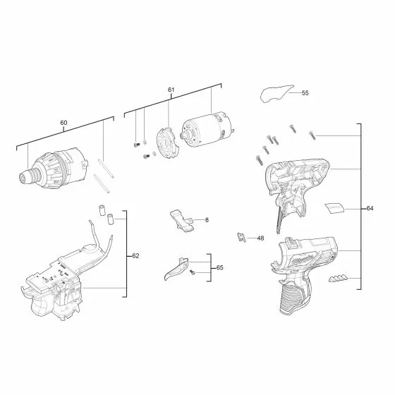 Buy A Milwaukee M12 SET1D152B HOUSING 4931436326 Spare Part Serial 4000447242