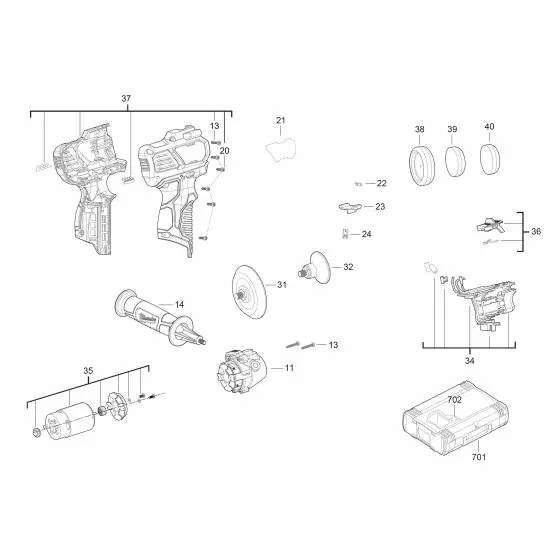 Milwaukee M12 BPS Sponge Soft 80mm-1pc POLISHING SPONGE 4932430490 Spare Part Serial No: 4000447793