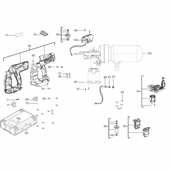 Buy A Milwaukee M18 CN15GA0X COVER-KIT 4931453997 Spare Part Serial 4000458942