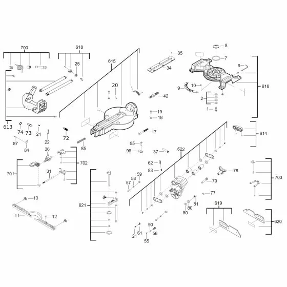 Buy A Milwaukee M18 FMS1900 HOLDING PLATE 4931465021 Spare Part Serial 4000460635