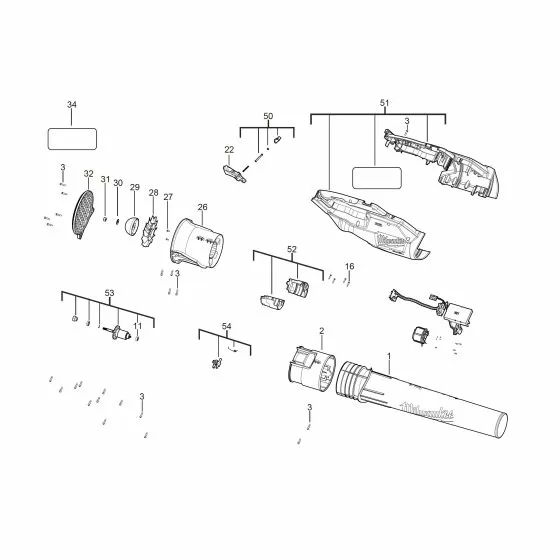 Buy A Milwaukee M18 FBL0 SCREW 4931465436 Spare Part Serial 4000467055